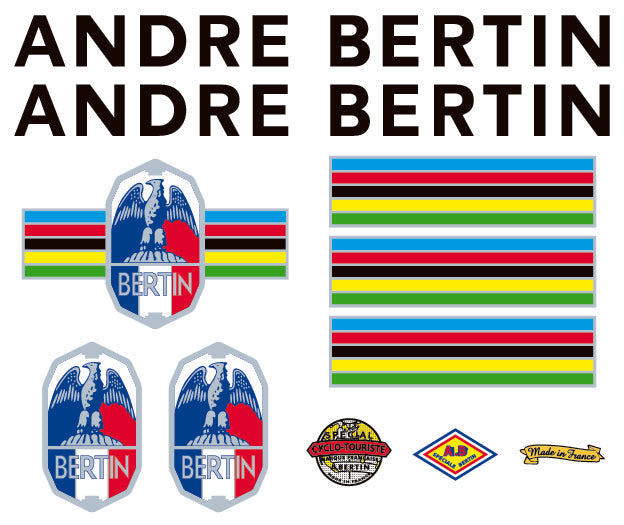 Adesivi telaio andre bertin vintage: Kit adesivi telaio Personalizzati Adesivi telaio andre bertin vintage: Kit adesivi telaio Personalizzati