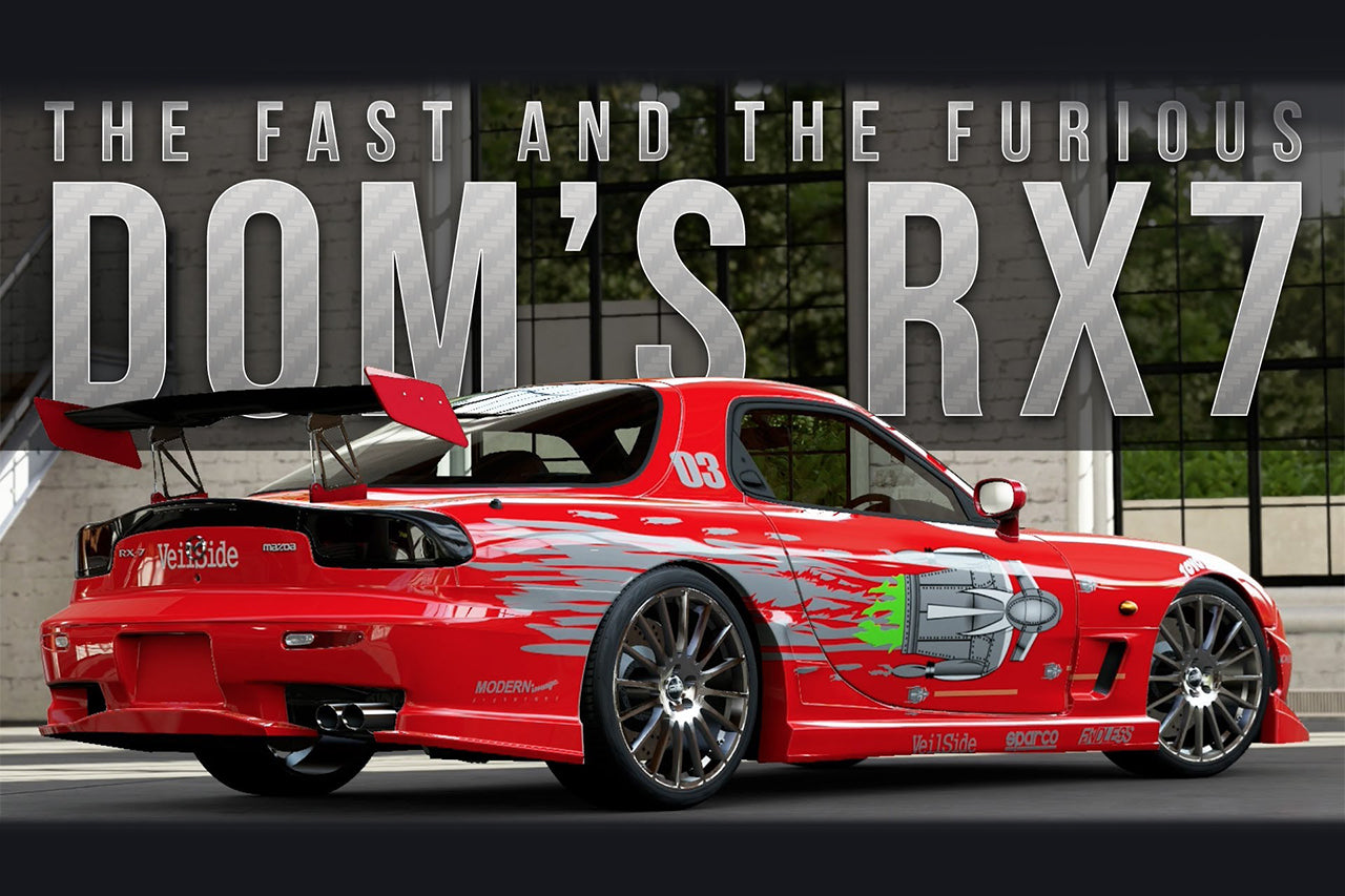 Fast & Furious "Dom's RX7" Decal Set