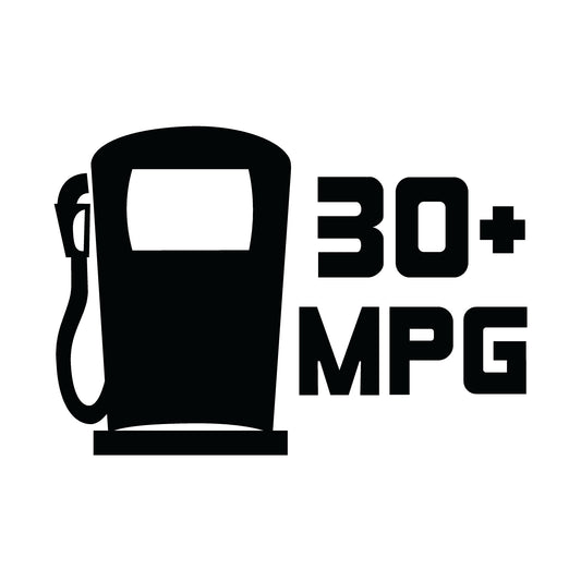 30+ MPG Decal
