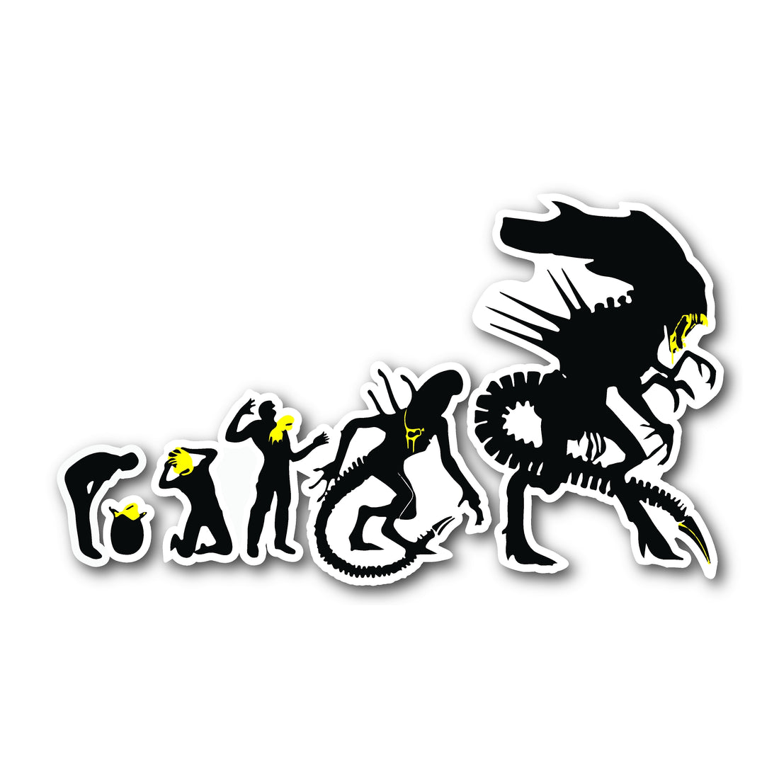 Alien Evolution Decal | Car Decal NZ | Premium Vinyl |... – Decal City NZ