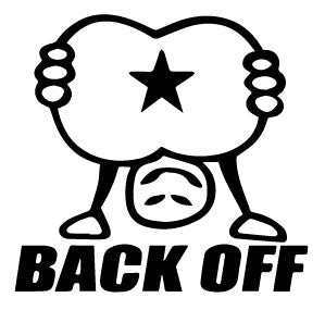 Back Off Decal