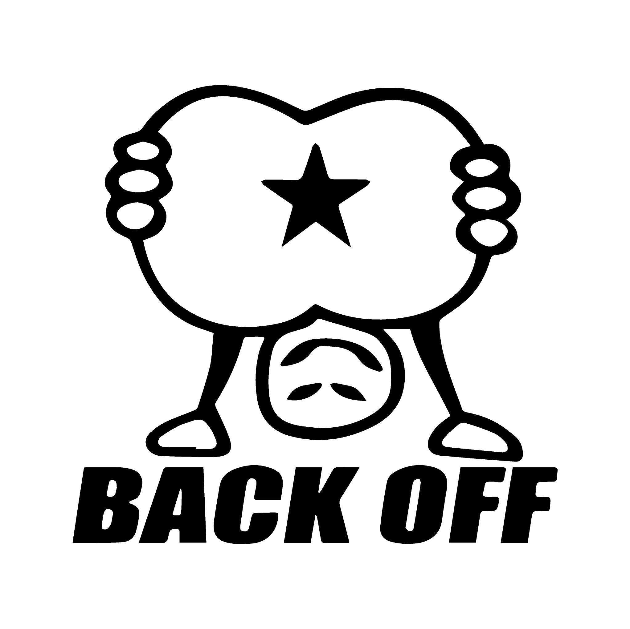 Back Off Decal | Car Decal NZ | Premium Vinyl | Decal City – Decal City NZ