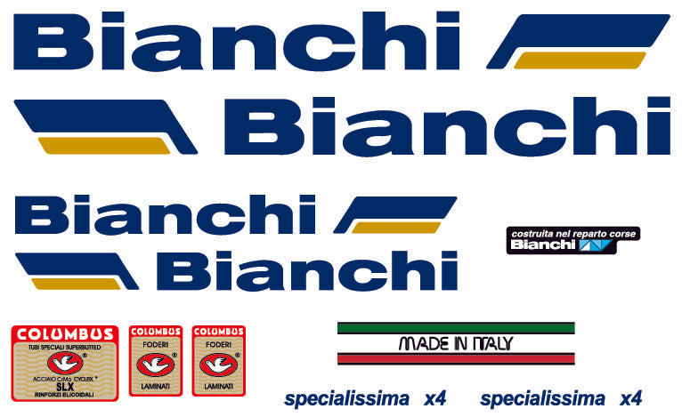 Bianchi X4 Specialissime Argentin Decal Set