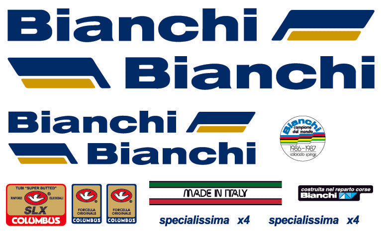 Bianchi X4 Specialissime Decal Set