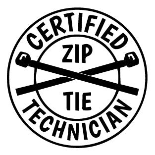 Certified Zip Tie Technician Decal