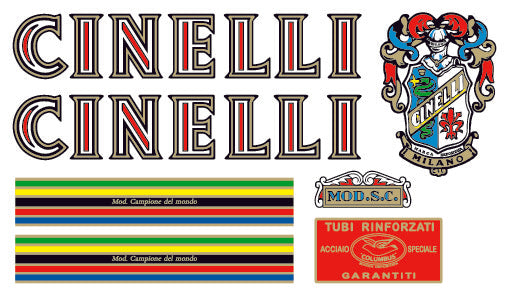 Cinelli Supercorsa Pista 1950's Decal Set