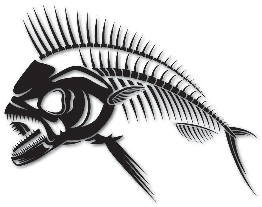 Fish Skeleton 2 Decal