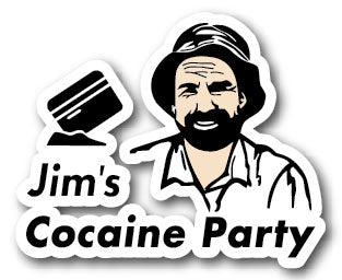 Jim's Cocaine Party Decal