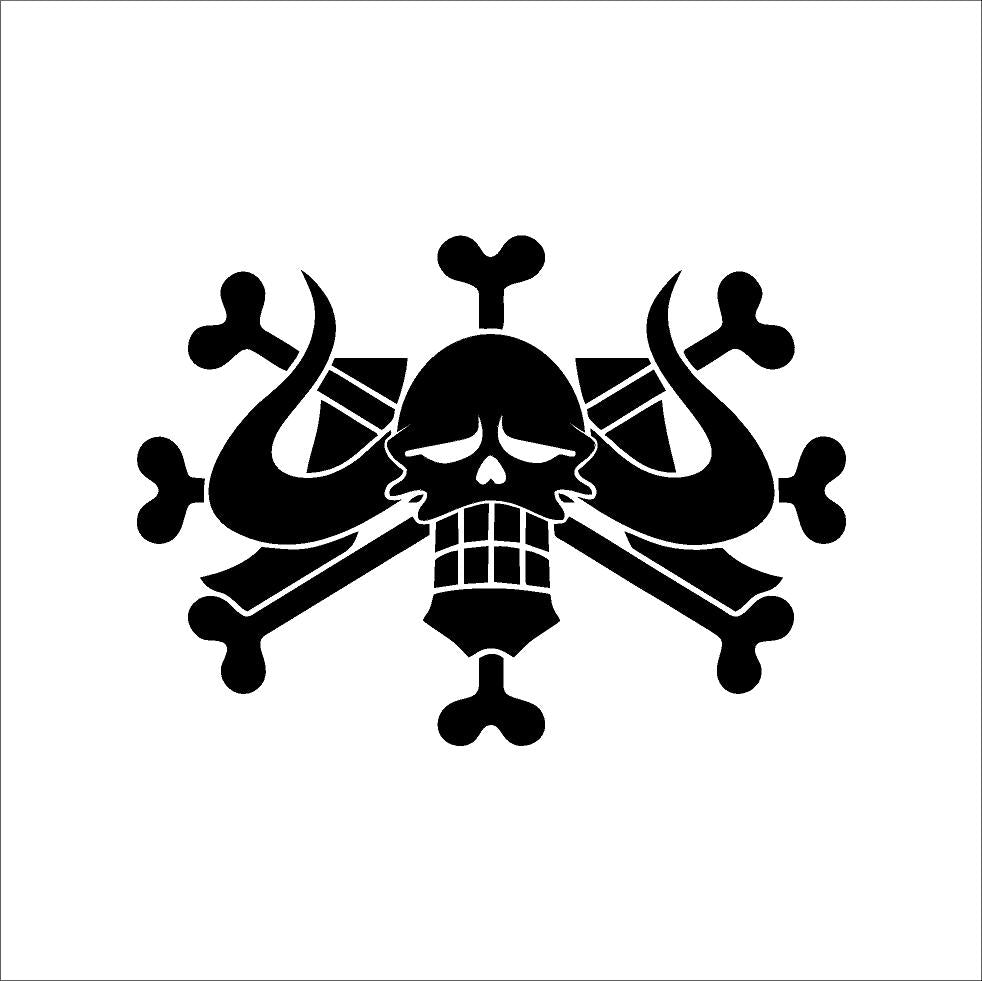 Kaido Beast Pirates Flag Vinyl Sticker – One Piece Anime Decal