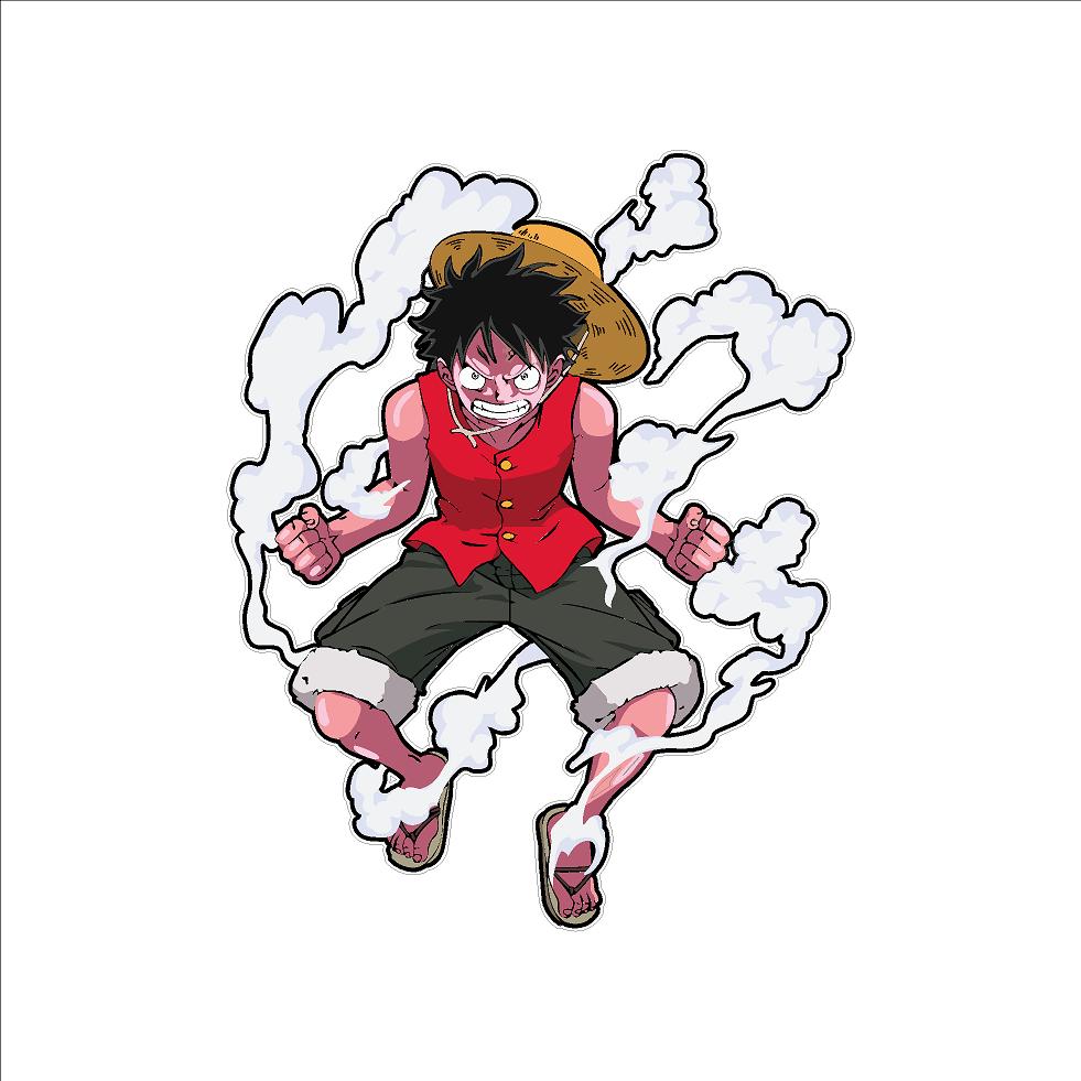 Luffy Gear 2 Vinyl Sticker – One Piece Anime Decal