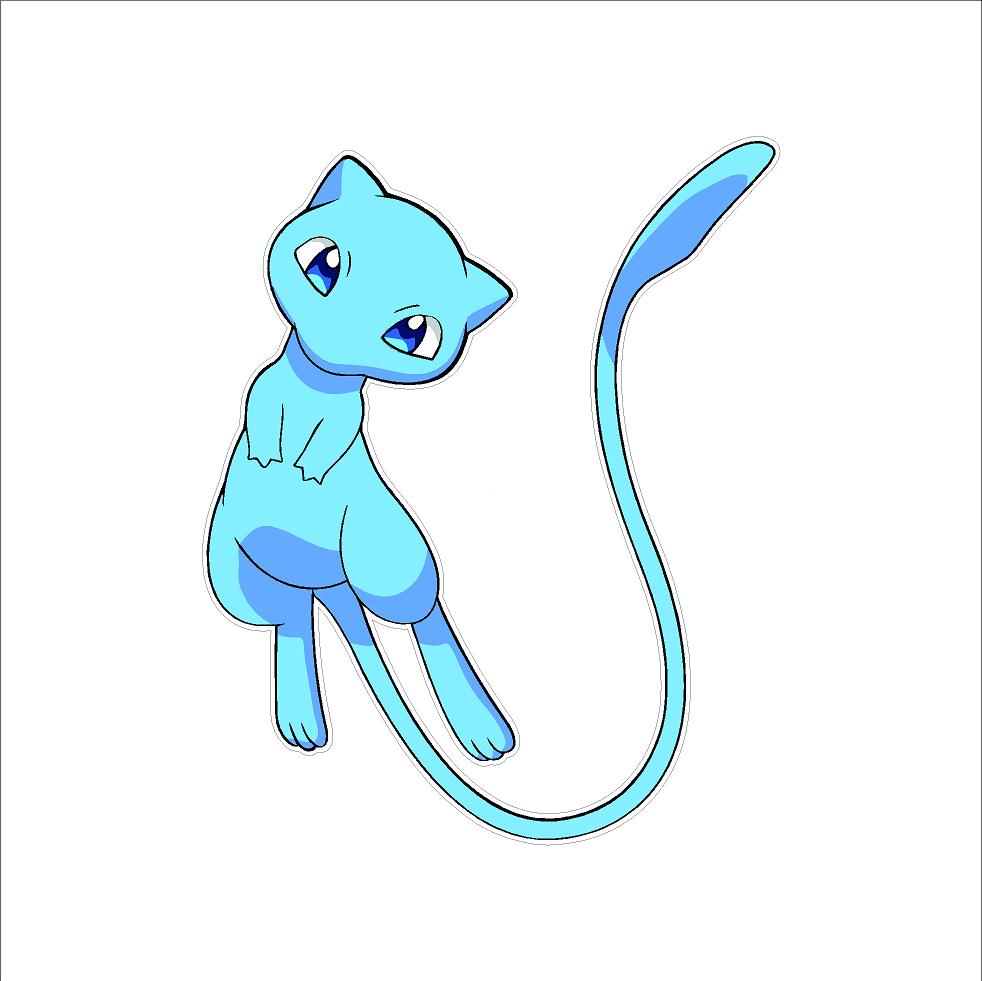 Mew Sticker – Pokémon Anime Decal