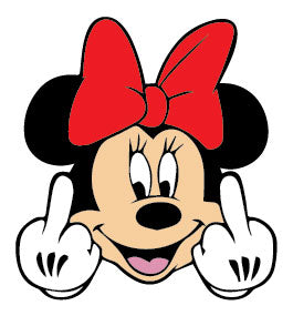 Minnie Mouse Flip The Bird Decal