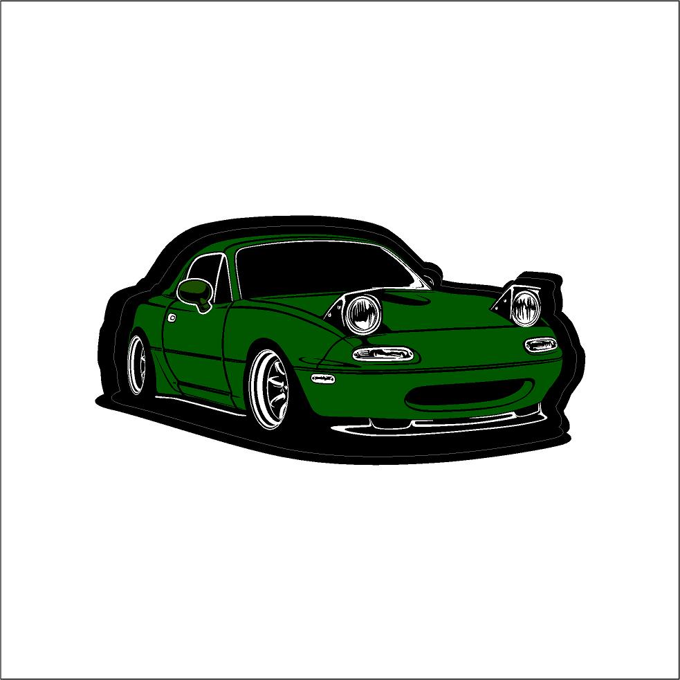 NZ ROADSTERS -  PRINTED NA MIATA DECAL