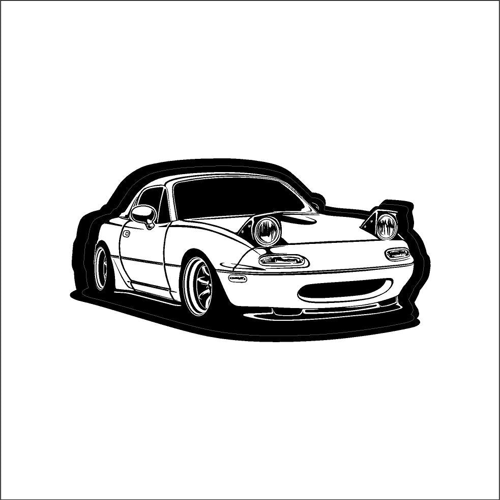 NZ ROADSTERS -  PRINTED NA MIATA DECAL