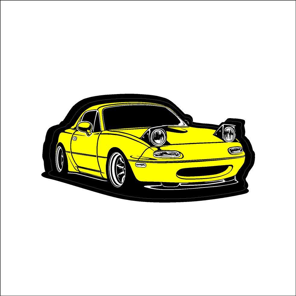 NZ ROADSTERS -  PRINTED NA MIATA DECAL