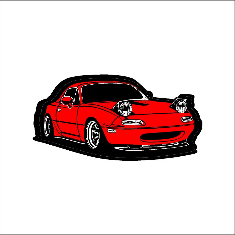 NZ ROADSTERS -  PRINTED NA MIATA DECAL