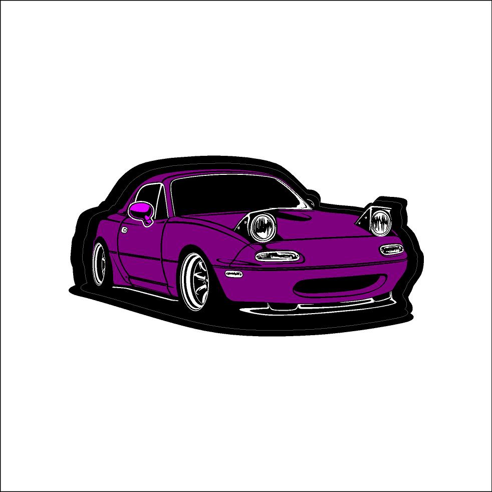 NZ ROADSTERS -  PRINTED NA MIATA DECAL