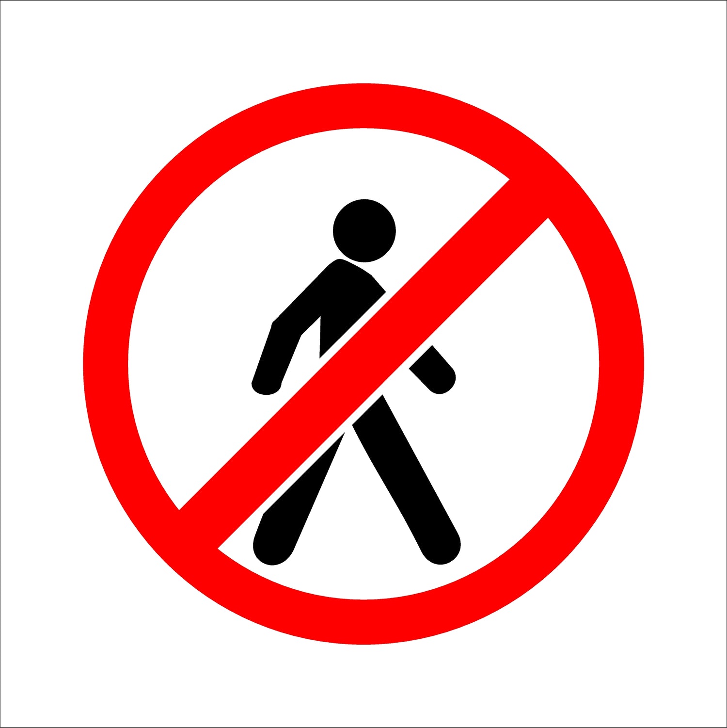 No Pedestrians