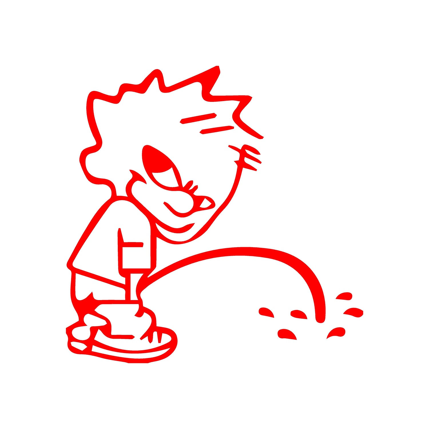 Pissing Man Decal