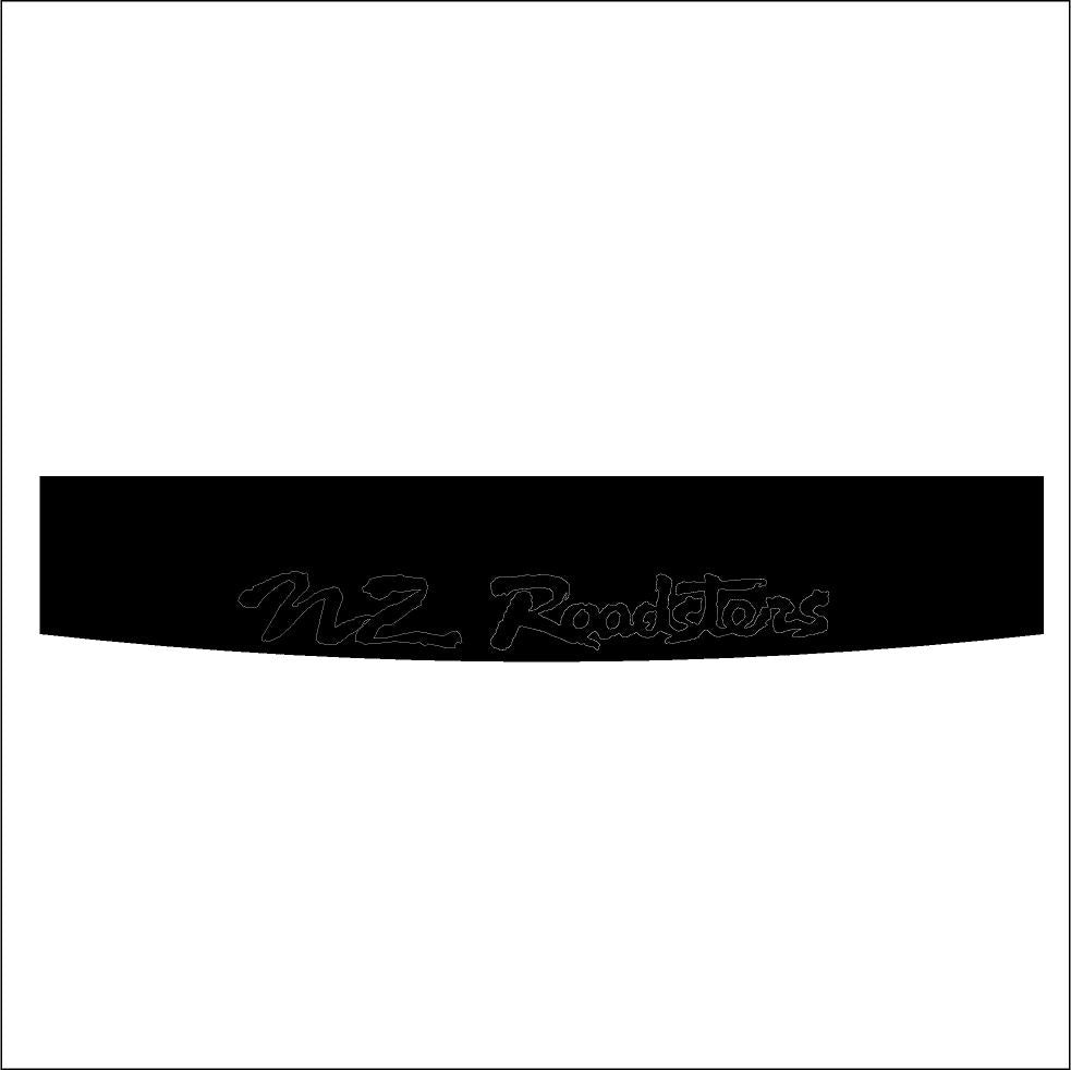 NZ ROADSTERS BANNER - VINYL WITH CUTOUT LOGO