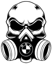 Load image into Gallery viewer, Gas Mask Skull with Car Brand Logo
