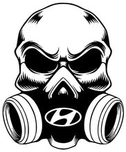 Load image into Gallery viewer, Gas Mask Skull with Car Brand Logo
