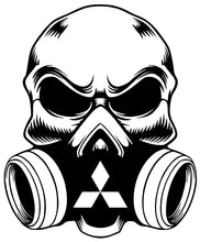 Load image into Gallery viewer, Gas Mask Skull with Car Brand Logo
