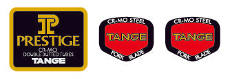 Tange Prestige Frame & Fork Decal Set