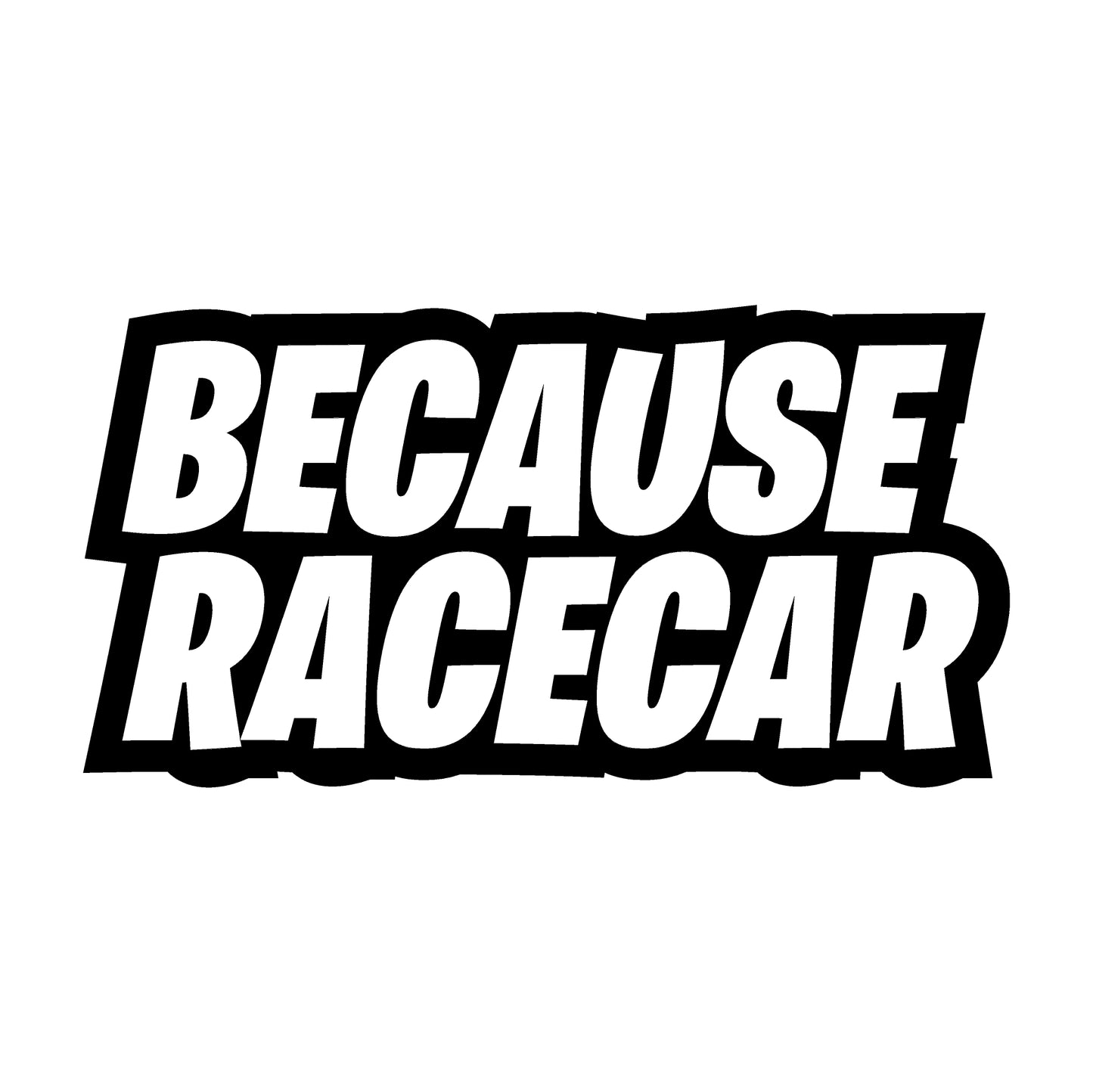 Because Racecar Decal