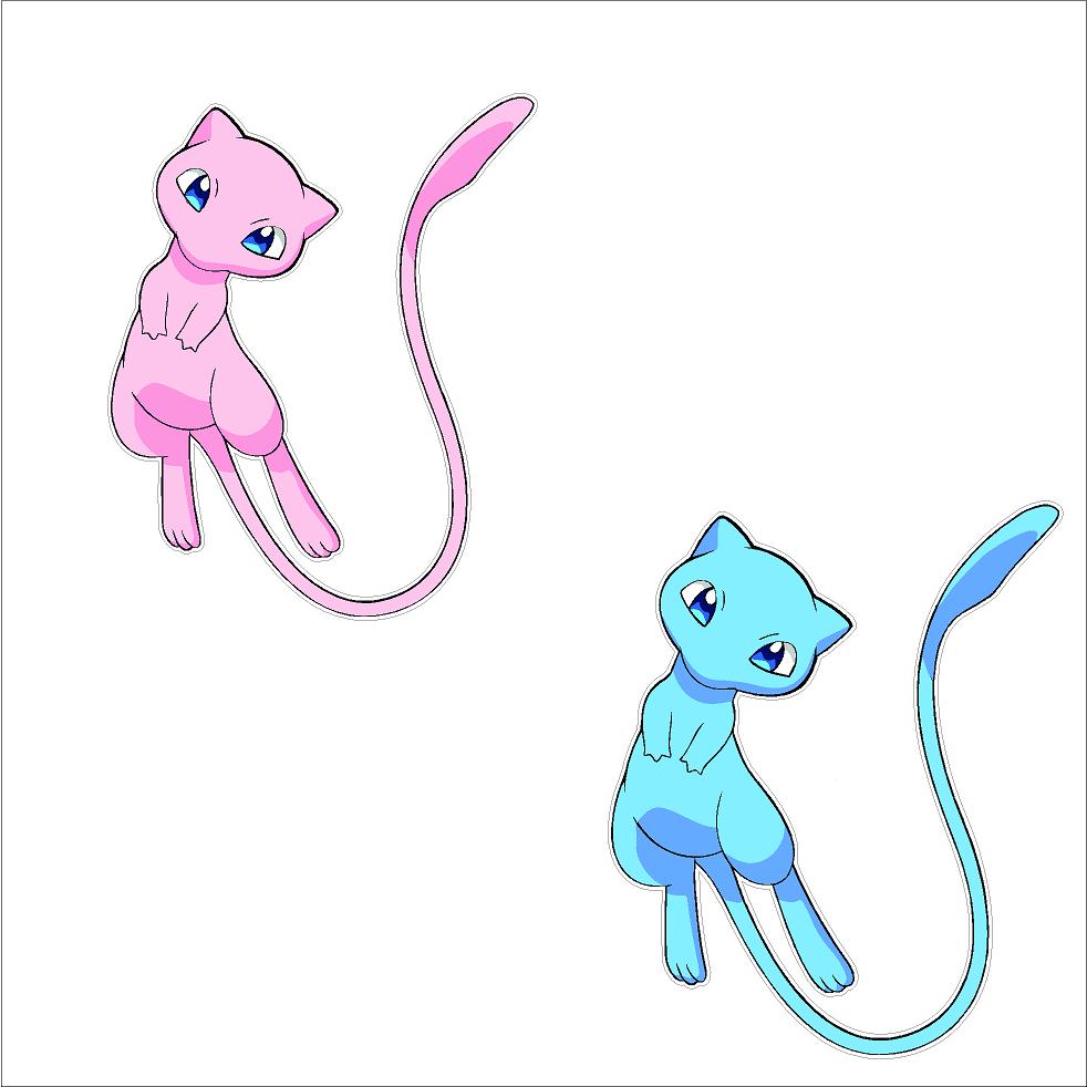 Mew Sticker – Pokémon Anime Decal