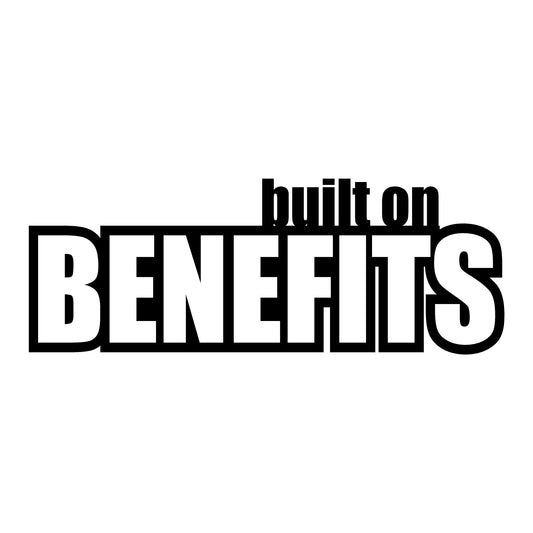 Built On Benefits Decal