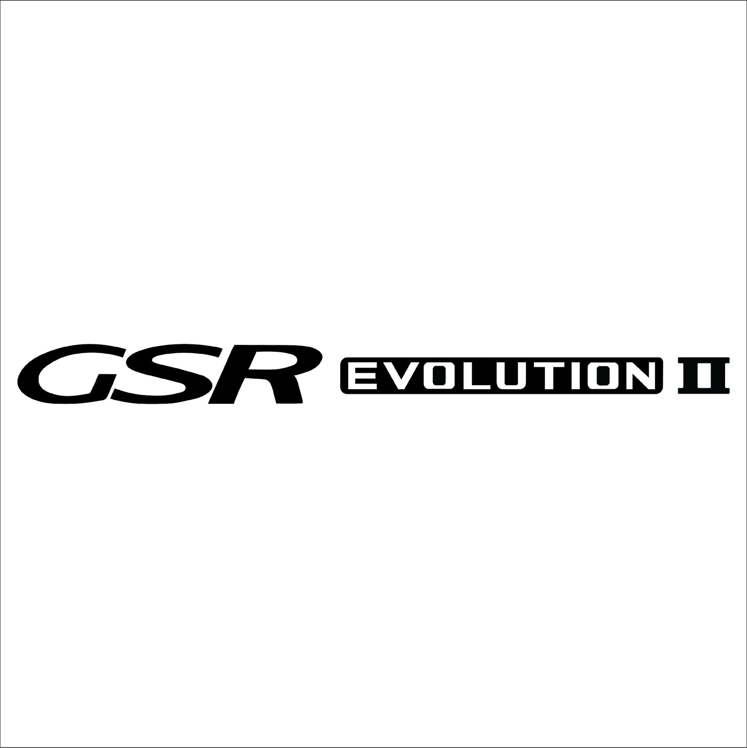 Mitsubishi GSR Evolution II Door Decal Set
