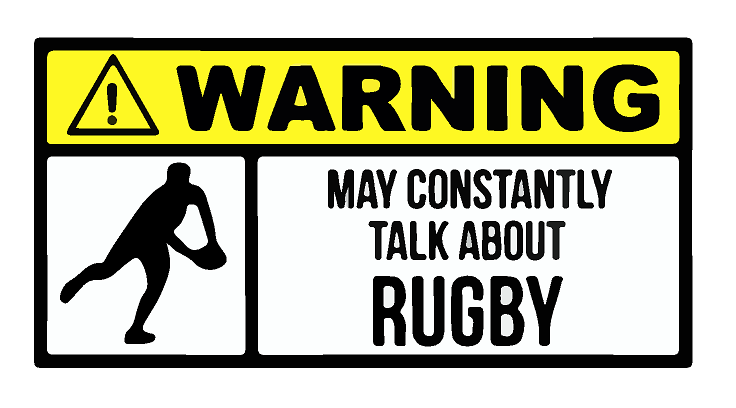 May Constantly Talk About Rugby Decal