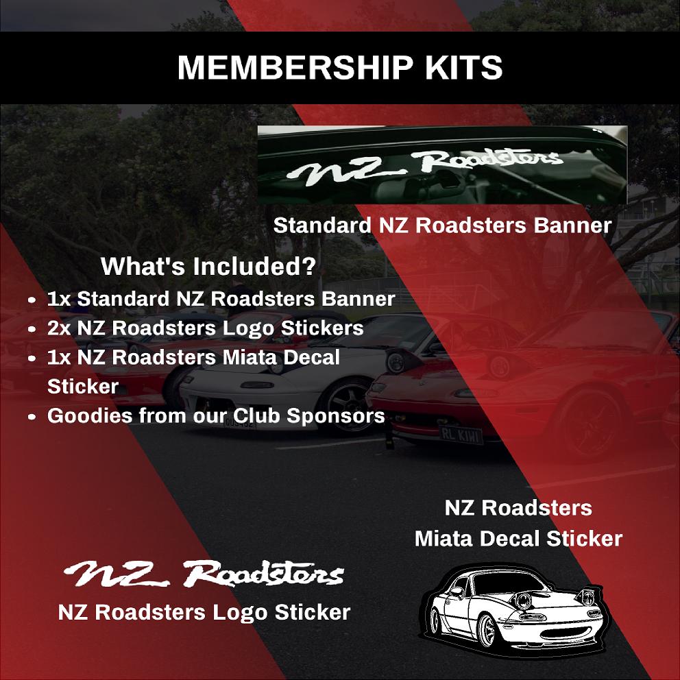 NZ ROADSTERS WELCOME PACK