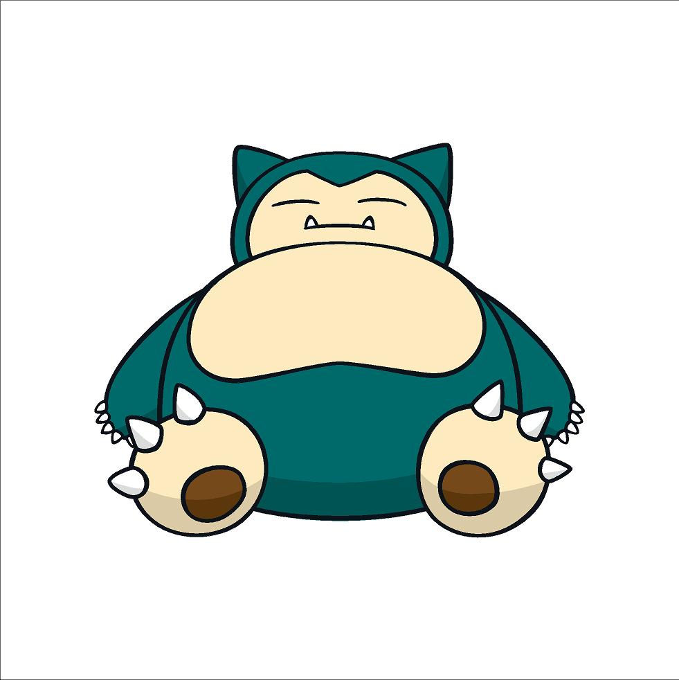 Snorlax Vinyl Sticker – Pokémon Decal