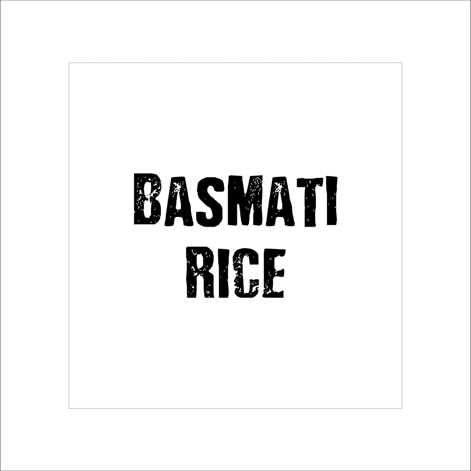 BASMATI RICE Label (Modern Range)