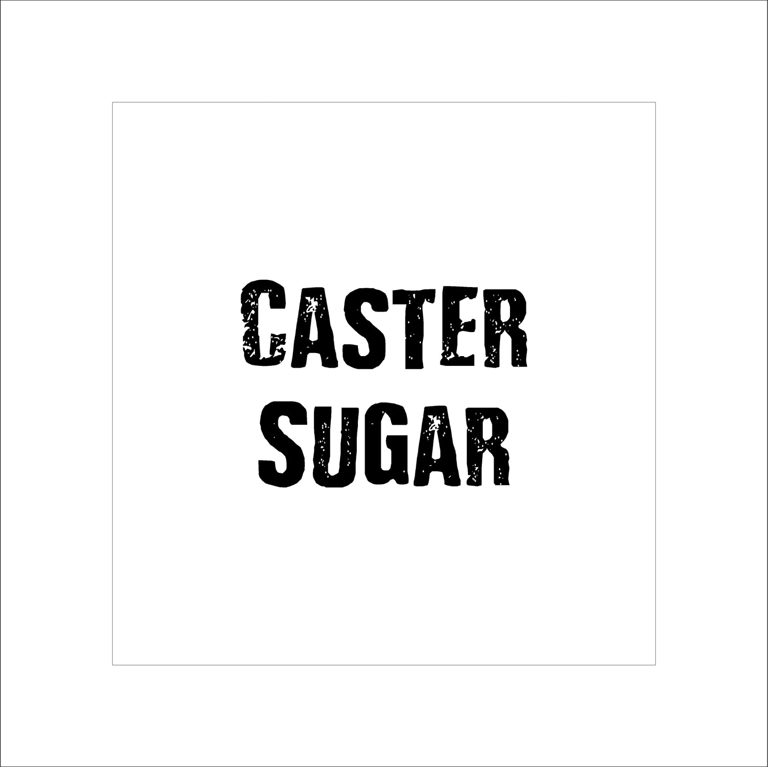CASTER SUGAR Label (Modern Range)