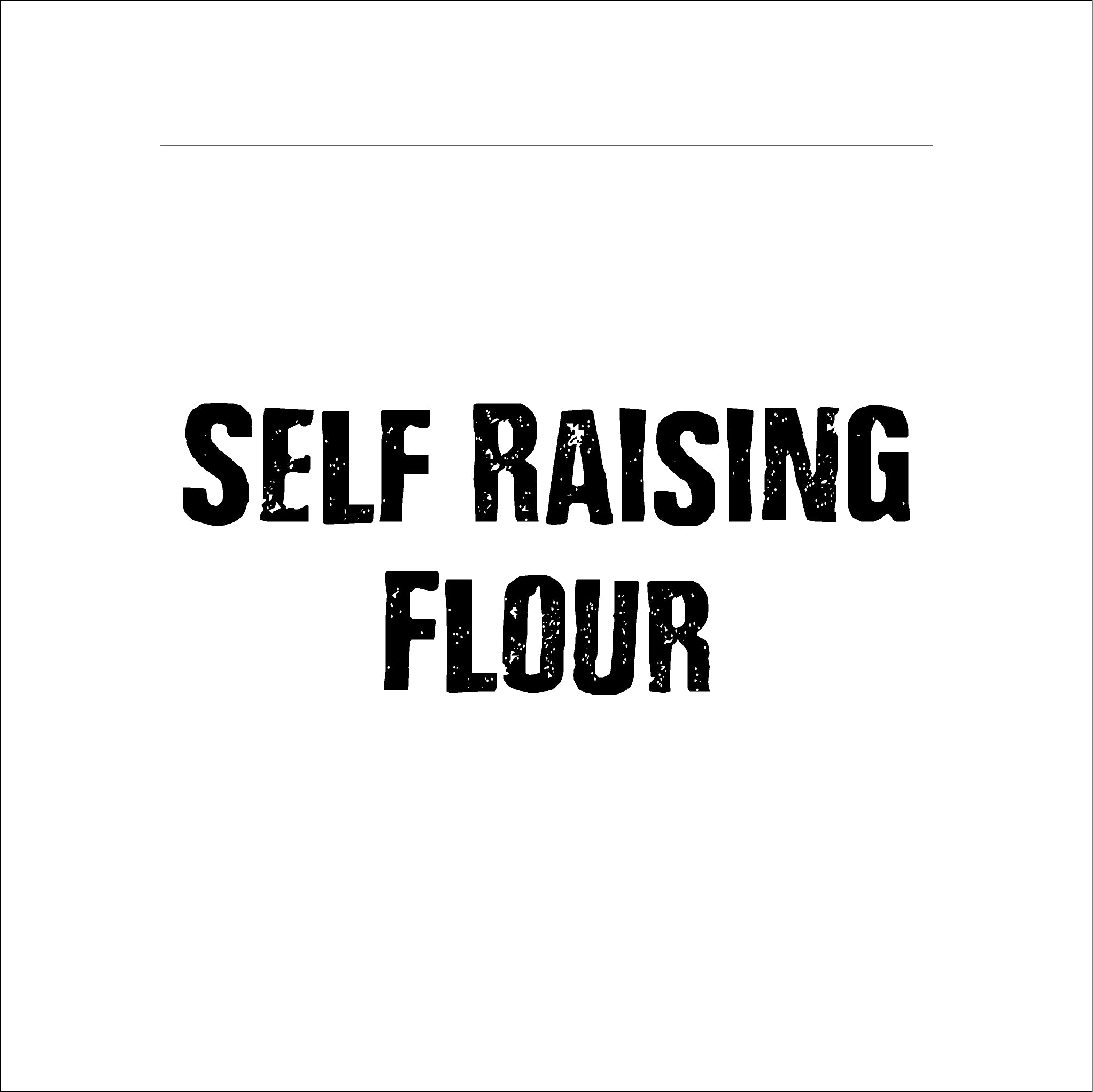 SELF RAISING FLOUR Label (Modern Range) NZ | Kitchen... – Decal City NZ