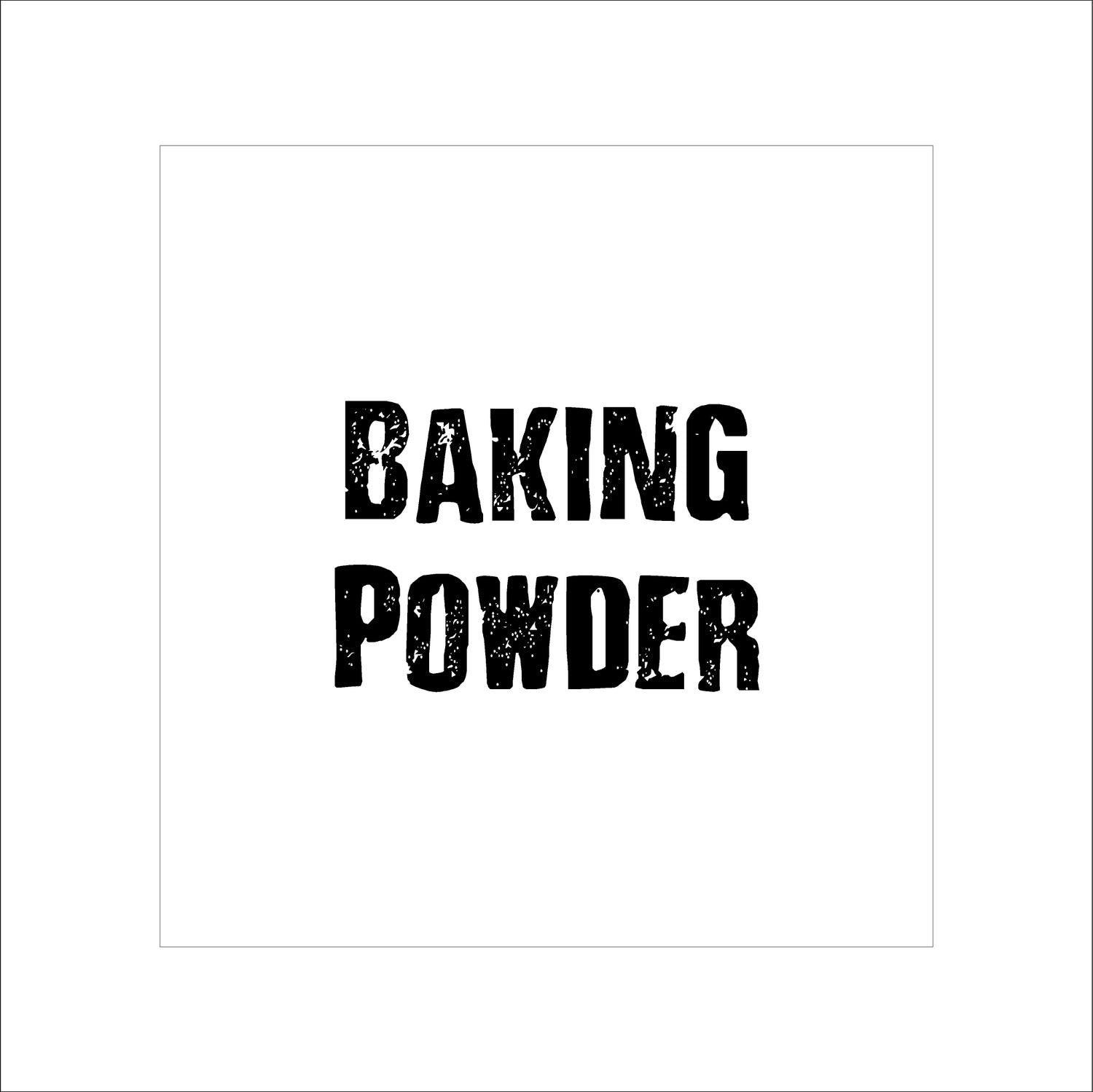BAKING POWDER Label (Modern Range)