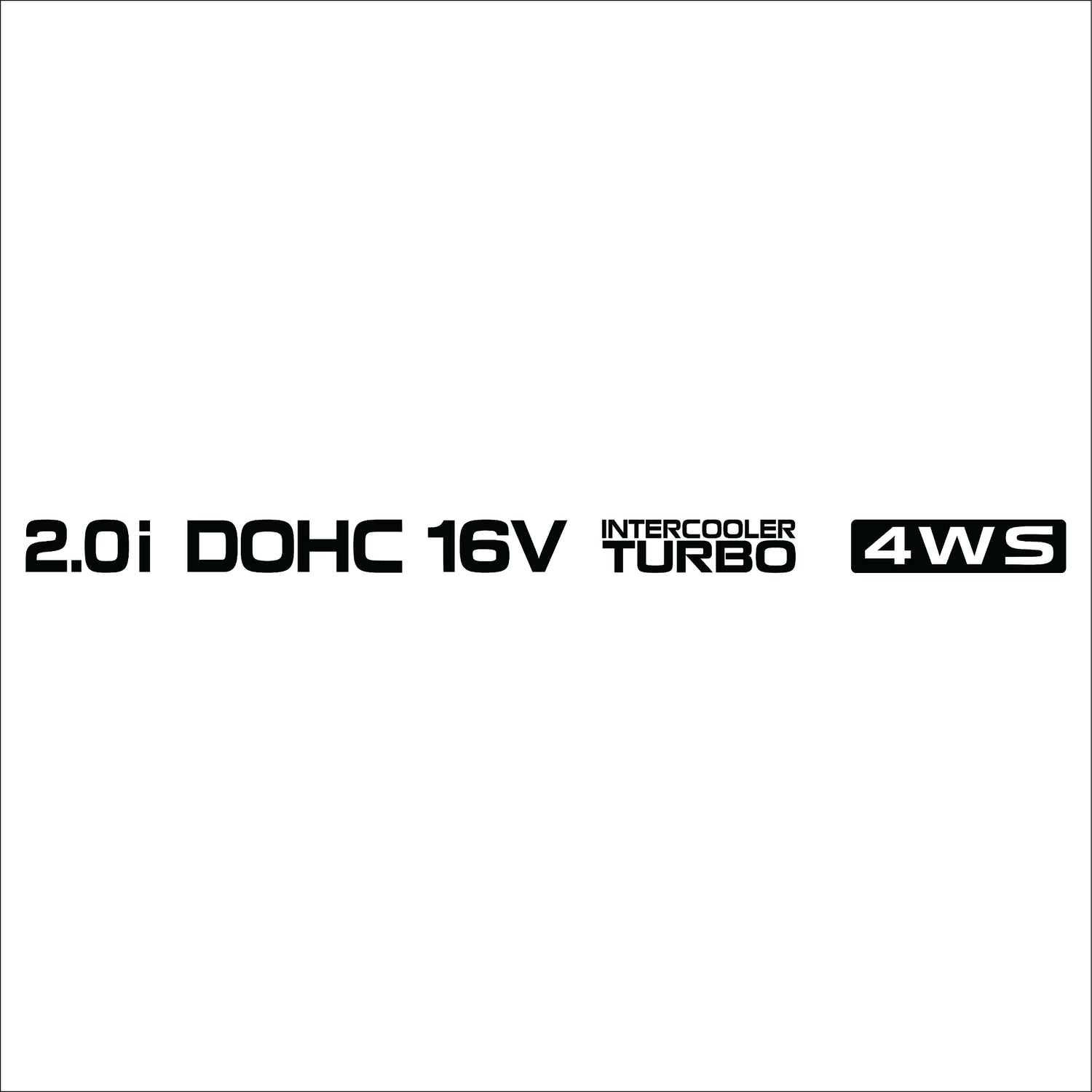 Mitsubishi Galant VR4 / Eterna ZR4 Door Decal Set