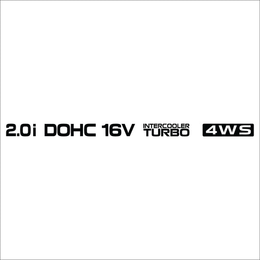 Mitsubishi Galant VR4 / Eterna ZR4 Door Decal Set